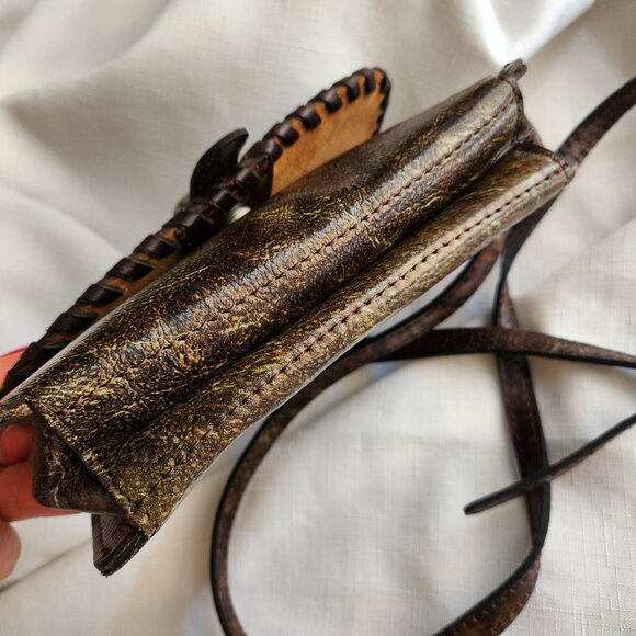 Patricia Nash Italy Leather Lanza Lady Crossbody Bag / Purse /Clutch - Picture 6 of 15